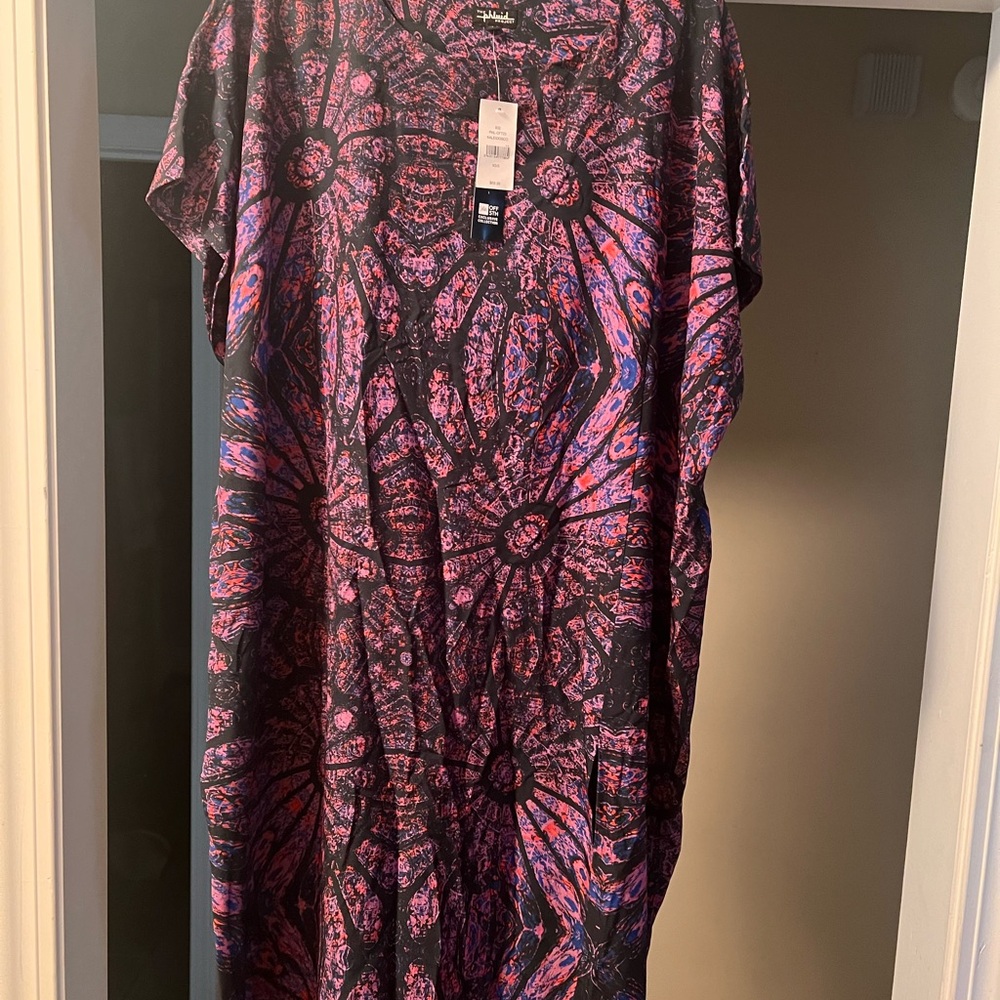 The Phluid Project Vibrant Kaleidoscope Top - Pink and Blue